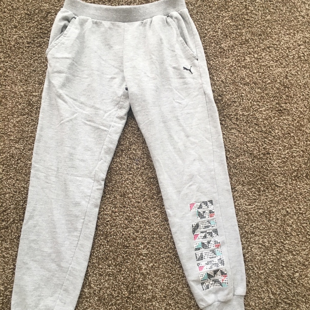 Girls Puma Sweatpants